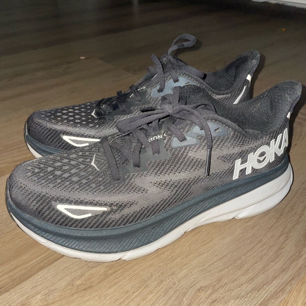 Hoka Black and White Swim Gear